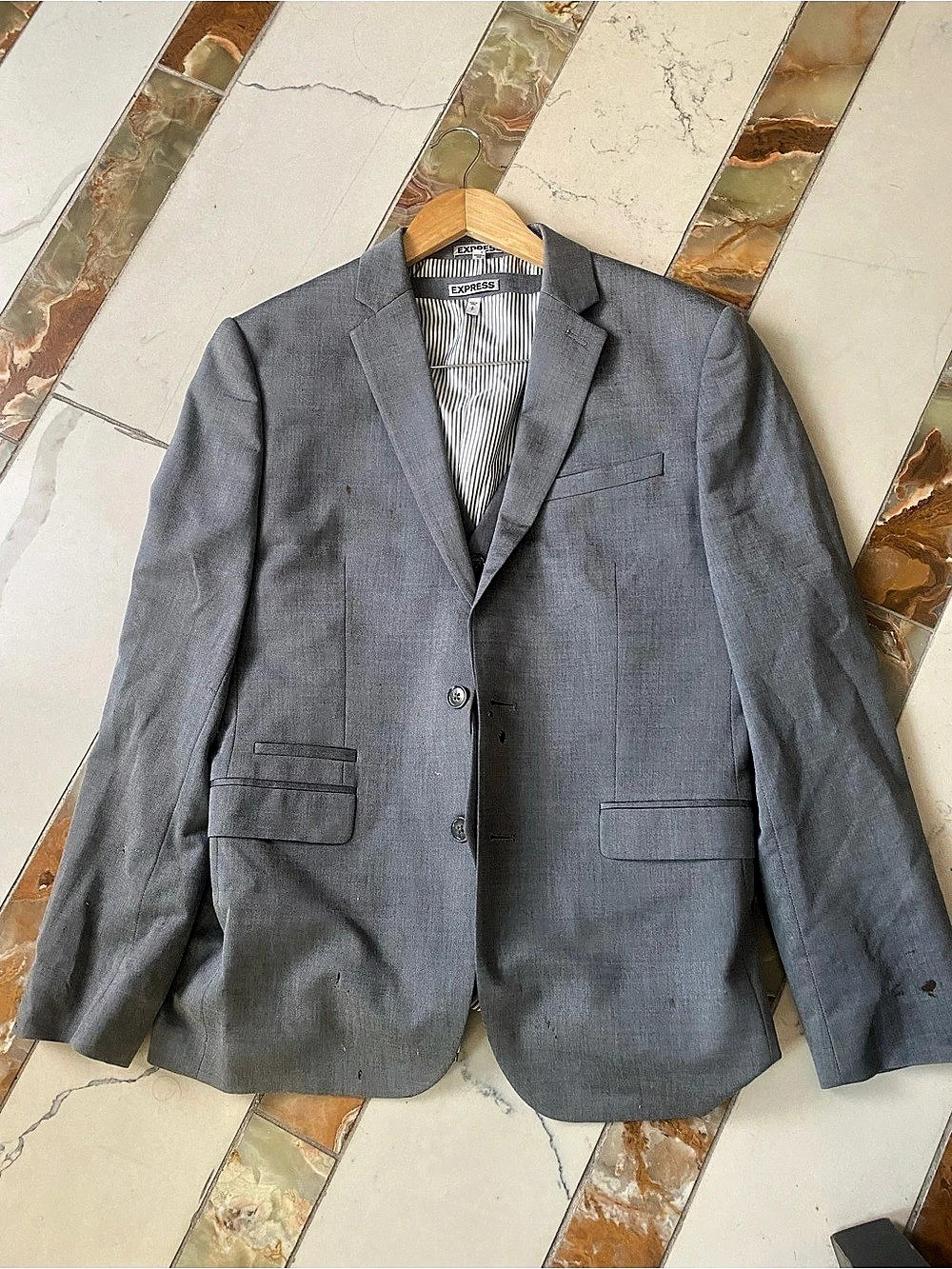 Express Photographer Suit Jacket and vest slim fit small